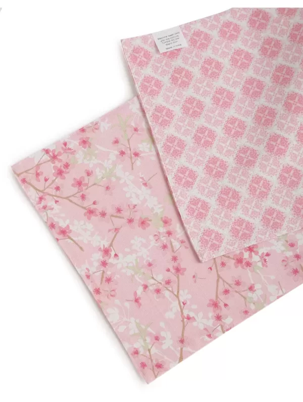 Beautiful flower pattern reversible table runner - Amoliconcepts