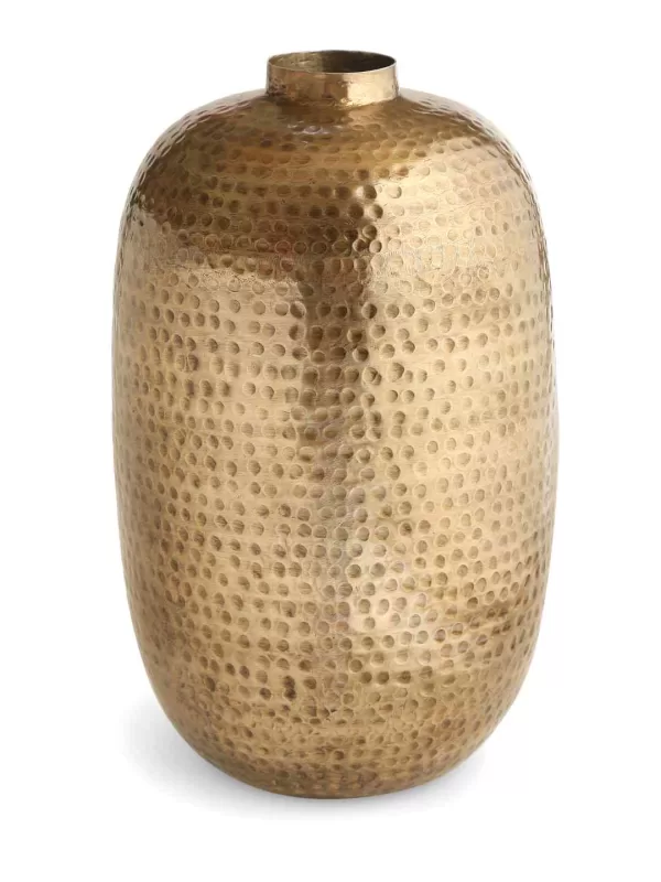 Antique Gold Vase with hammering details – L – Amoliconcepts - Amoliconcepts