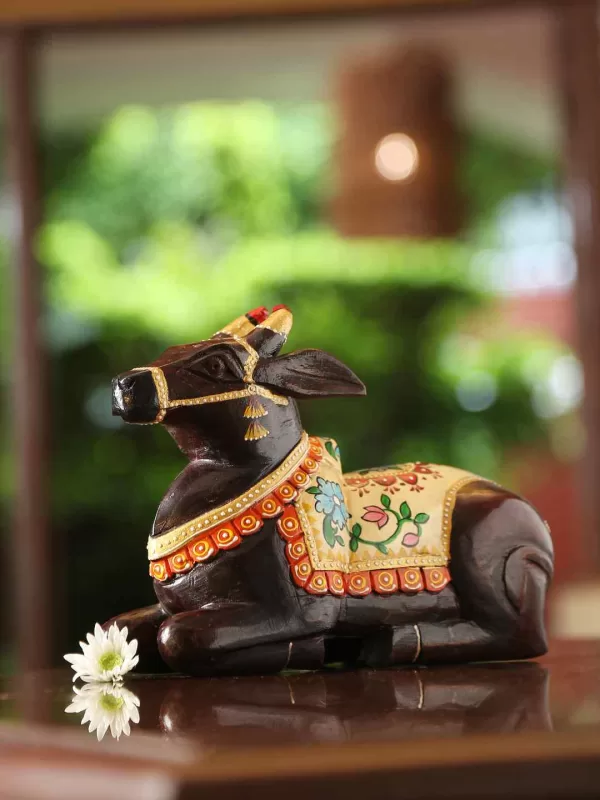 Handcrafted wooden Nandi – Amoliconcepts - Amoliconcepts