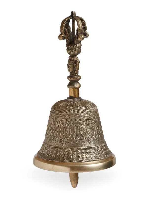 Dorjee Design Hand Bell in Brass – Amoliconcepts - Amoliconcepts