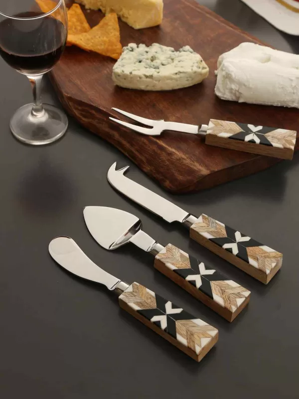 Cheese Set With Geometric Design – Amoliconcepts