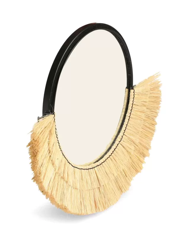 Round Decorative mirror crafted with Natural Sea Grass – Amoliconcepts - Amoliconcepts