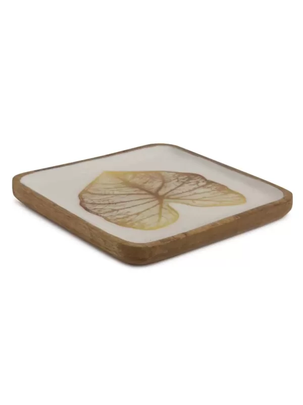 Mango Wooden Platter In Enamel Finish – Amoliconcepts