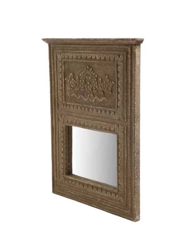 Brown distress finish French style MDF mirror in distress finish – Amoliconcepts - Amoliconcepts