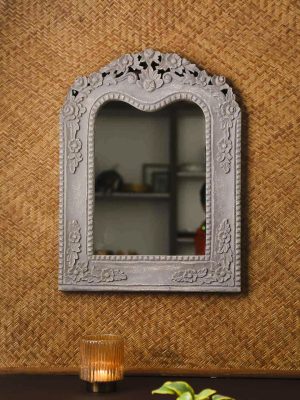 Grey French style MDF mirror in distress finish