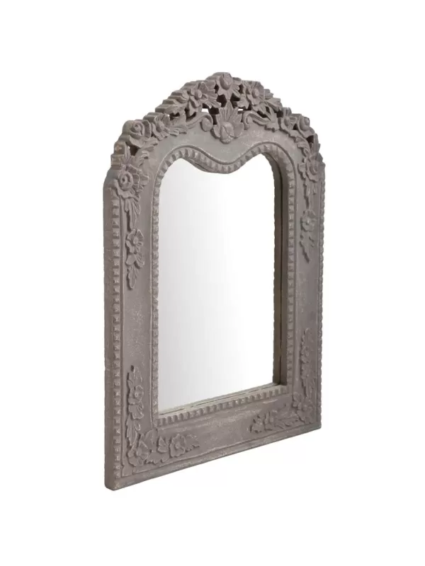 Grey French style MDF mirror in distress finish – Amoliconcepts - Amoliconcepts