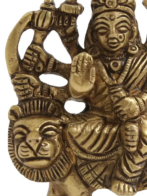 Durga Devi in Brass – Amoliconcepts - Amoliconcepts