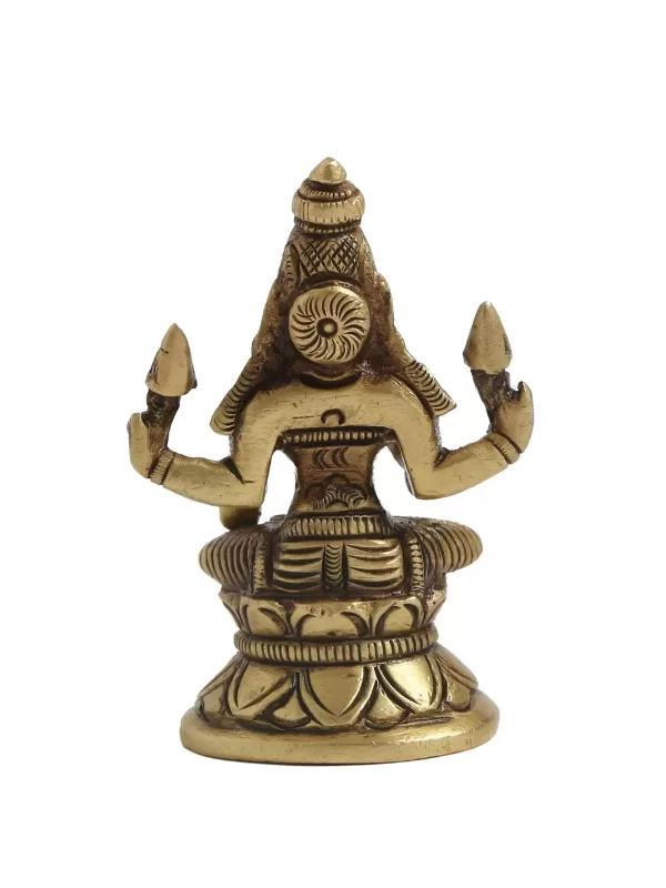 Laxmi Devi in Brass - Amoliconcepts