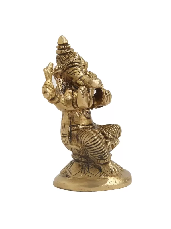 Lord Ganesha In Brass - Amoliconcepts