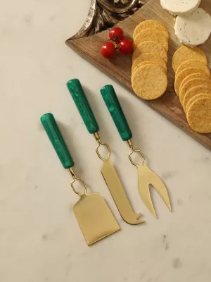 Green And Gold Cheese Set – Amoliconcepts
