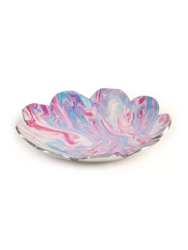 Enameled Platters Lilac And Blue – Amoliconcepts