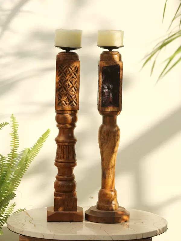 Handcrafted Paya design Rustic candle Holder – Style1 – Amoliconcepts - Amoliconcepts