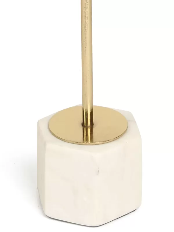 Marble and gold tone taper candle holder set of 2 – Amoliconcepts - Amoliconcepts