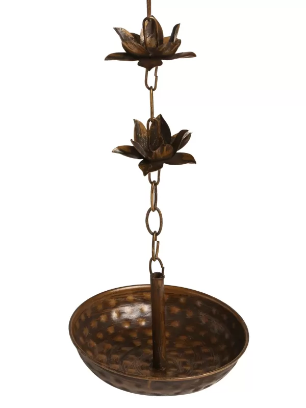 Hanging Urli in Antique gold finish – L – Amoliconcepts - Amoliconcepts