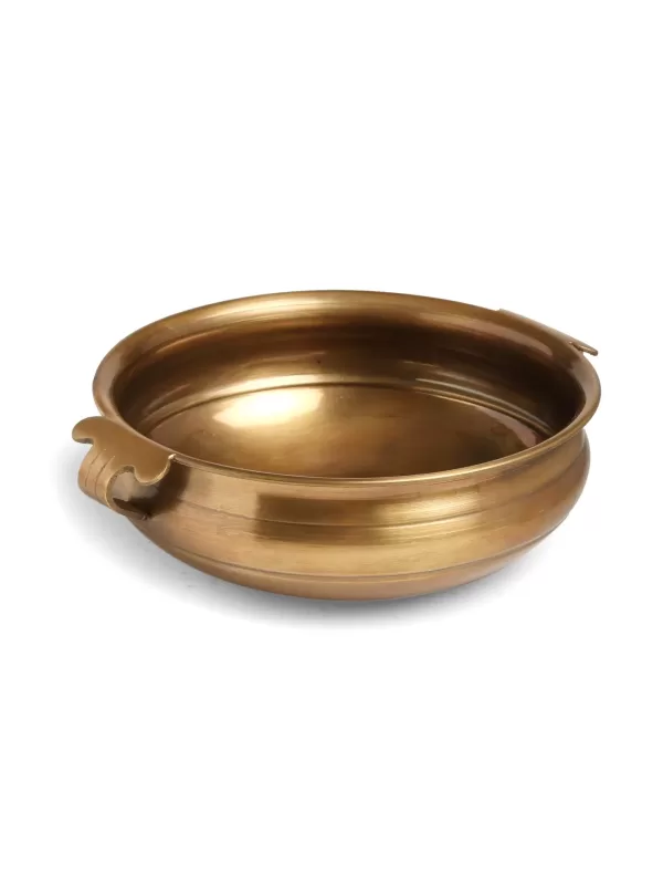 Antique gold finish Brass Urli – S – Amoliconcepts - Amoliconcepts