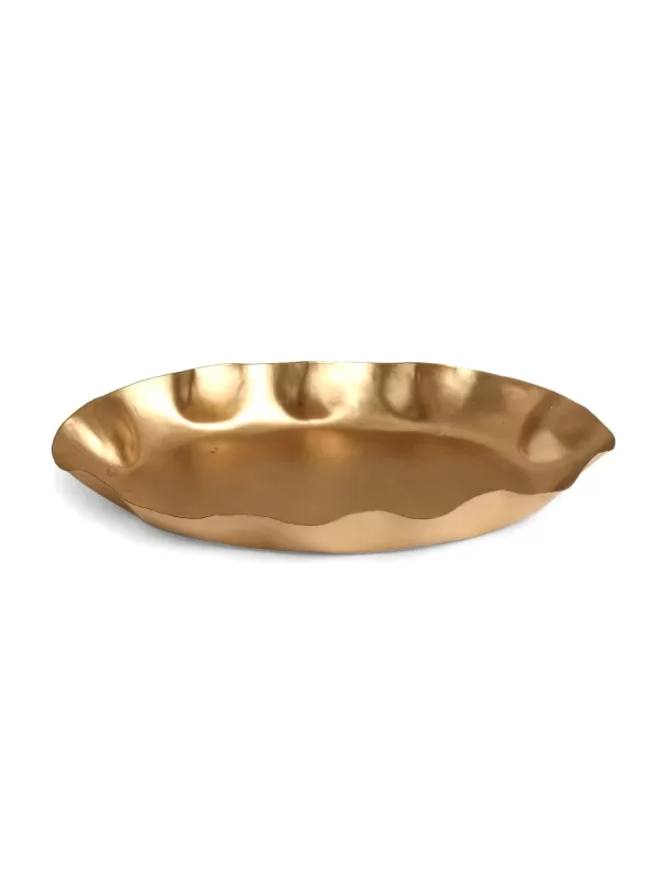 Matt Gold tray with vase and Tealight holder – Amoliconcepts - Amoliconcepts
