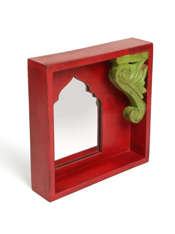 Antique Red and Green Mirror – Amoliconcepts - Amoliconcepts