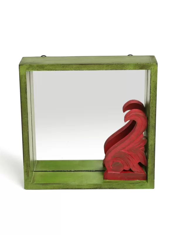 Antique Green and Red Mirror – Amoliconcepts - Amoliconcepts