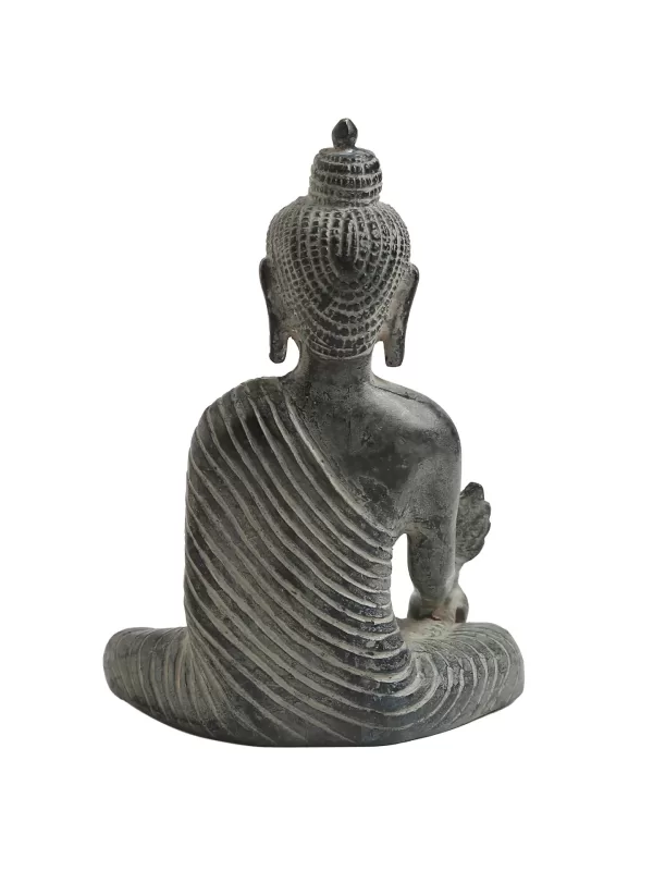 Buddha in Antique Blue stone finish - Amoliconcepts