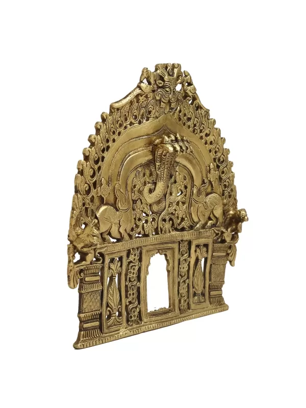 Bhujang design Prabhavali in Brass - Amoliconcepts