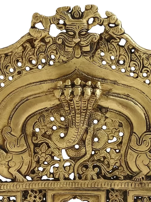 Bhujang design Prabhavali in Brass - Amoliconcepts