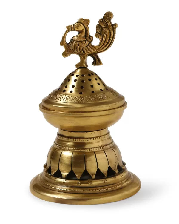 Peacock design incense burner – L – Amoliconcepts - Amoliconcepts