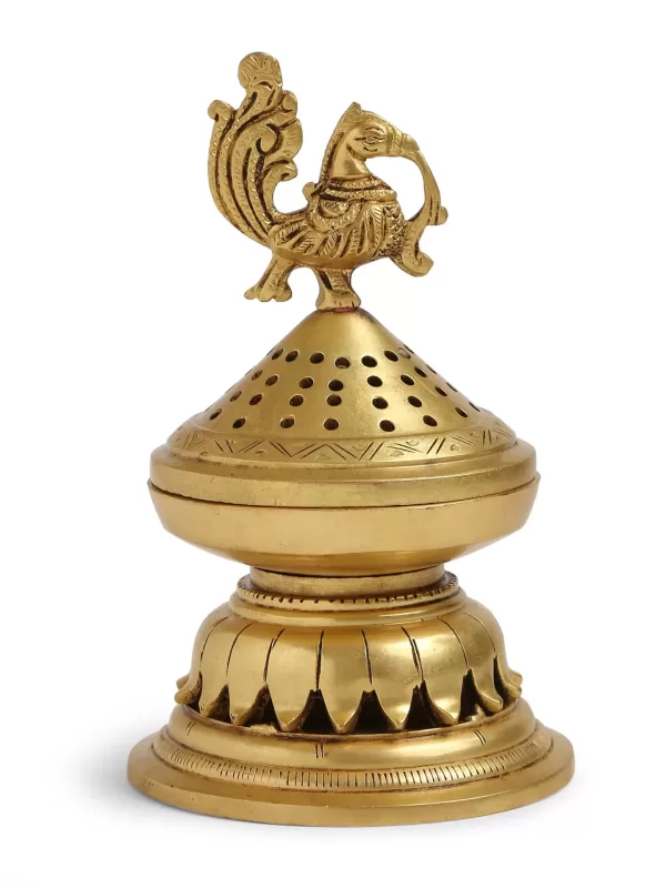 Peacock design incense burner – S – Amoliconcepts - Amoliconcepts