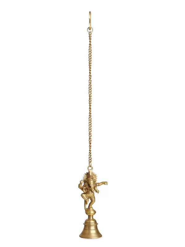 Brass Ganesha Bell with chain – Amoliconcepts - Amoliconcepts