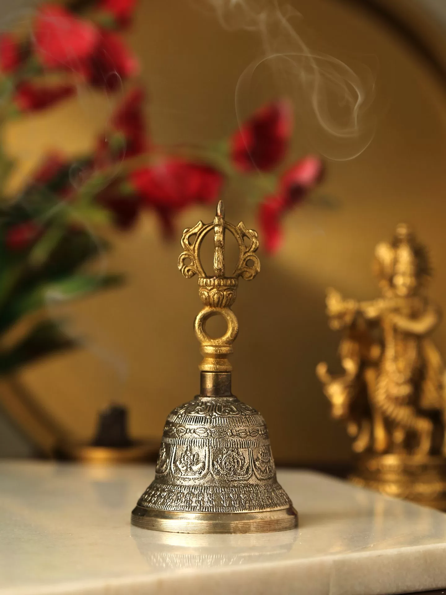Dorjee Design Hand Bell in Brass