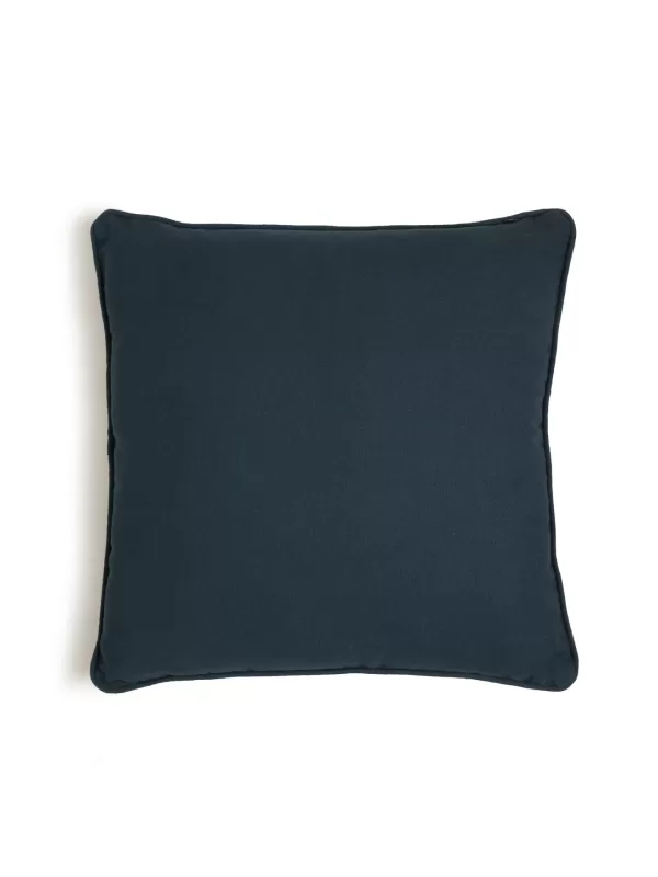 Blue Hand beaded cushion cover - Amoliconcepts