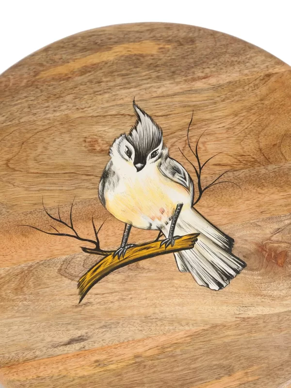 Bird Pattern Painted Lazy Susan Platter – Amoliconcepts
