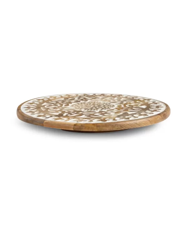 Extensively Carved Lazy Susan Platter – Amoliconcepts