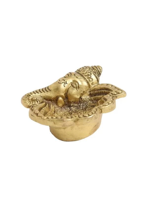 Brass Diya Ganesha Ear design – Amoliconcepts - Amoliconcepts