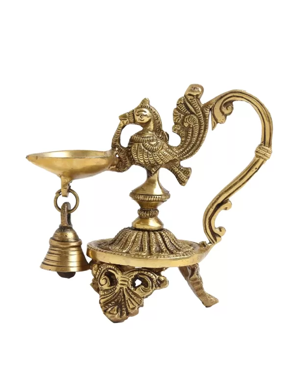 Peacock Lamp with Bell – Amoliconcepts - Amoliconcepts
