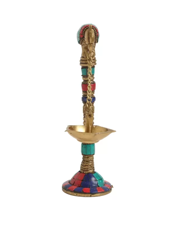 Brass Parrot lamp with stone Detailing – Amoliconcepts - Amoliconcepts