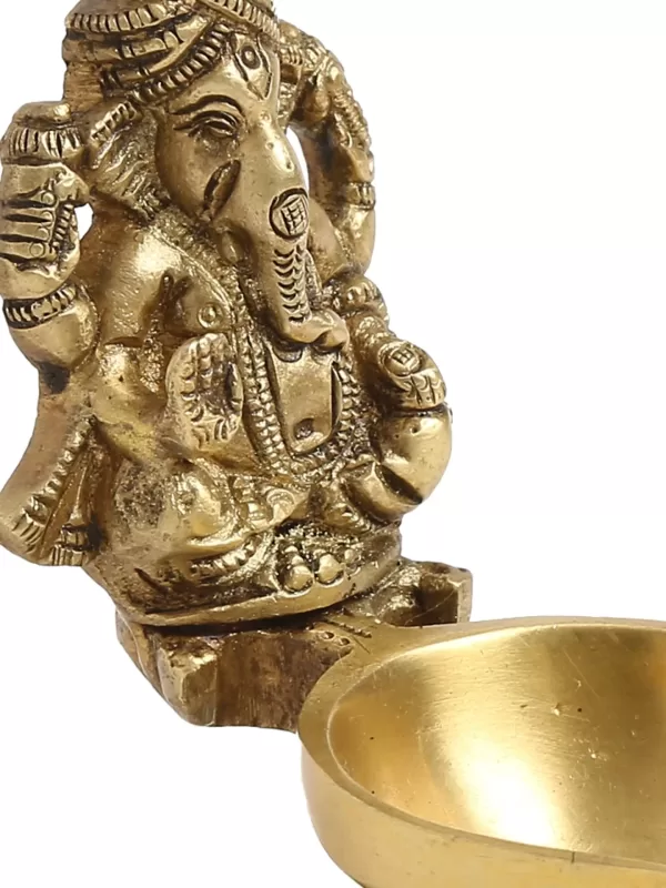 Ganesha Diya with Base – Amoliconcepts - Amoliconcepts