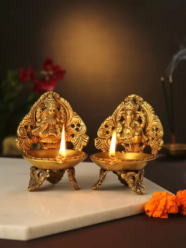 Ganesha with Large Diya – Amoliconcepts - Amoliconcepts