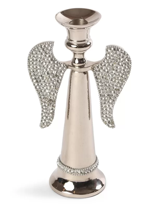 Angel Candle Holder with Rhine Stones - Amoliconcepts