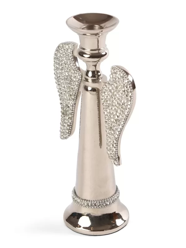 Angel Candle Holder with Rhine Stones - Amoliconcepts