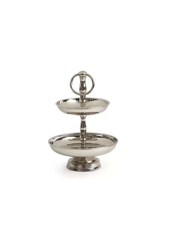 Cake And Cookie Stand In Silver Finish – Amoliconcepts
