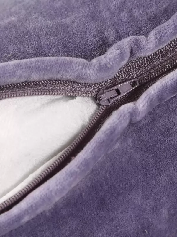 Lavender Cotton Velvet Cushion Cover - Amoliconcepts