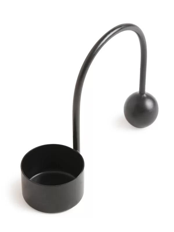 Minimal Tea Light Holder – Black set of 2 - Amoliconcepts