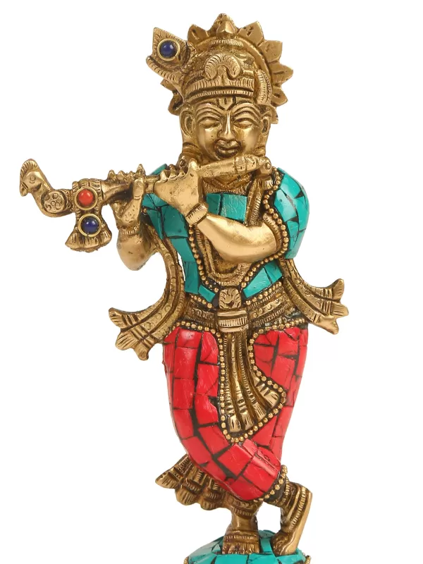 Krishna with Stone work - Amoliconcepts