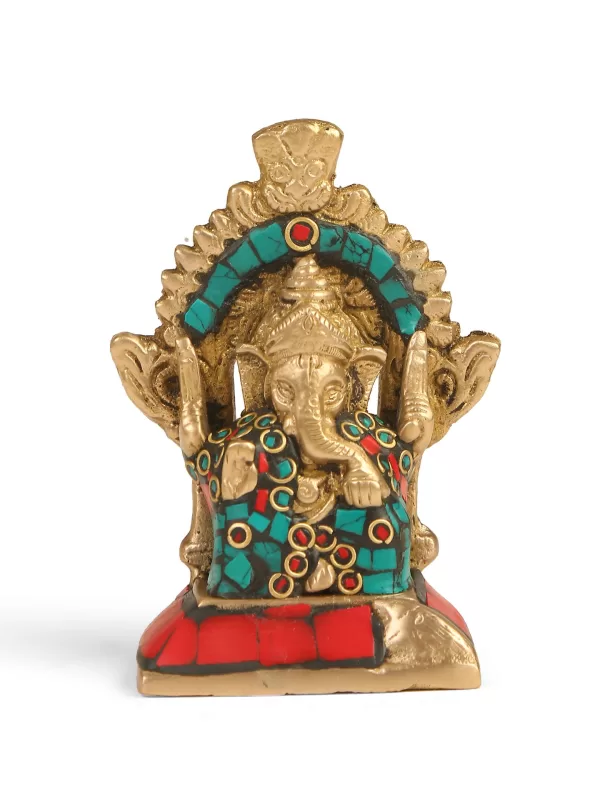 Ganesha in stone work - Amoliconcepts