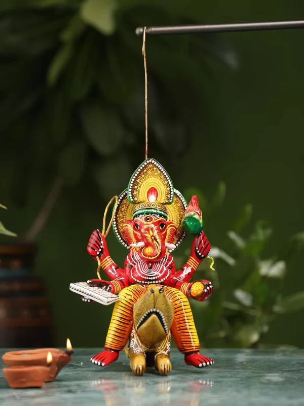 Siddhi Ganesha on Mushak - Amoliconcepts