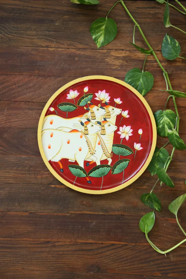 Scared cow Wooden wall plates - Amoliconcepts